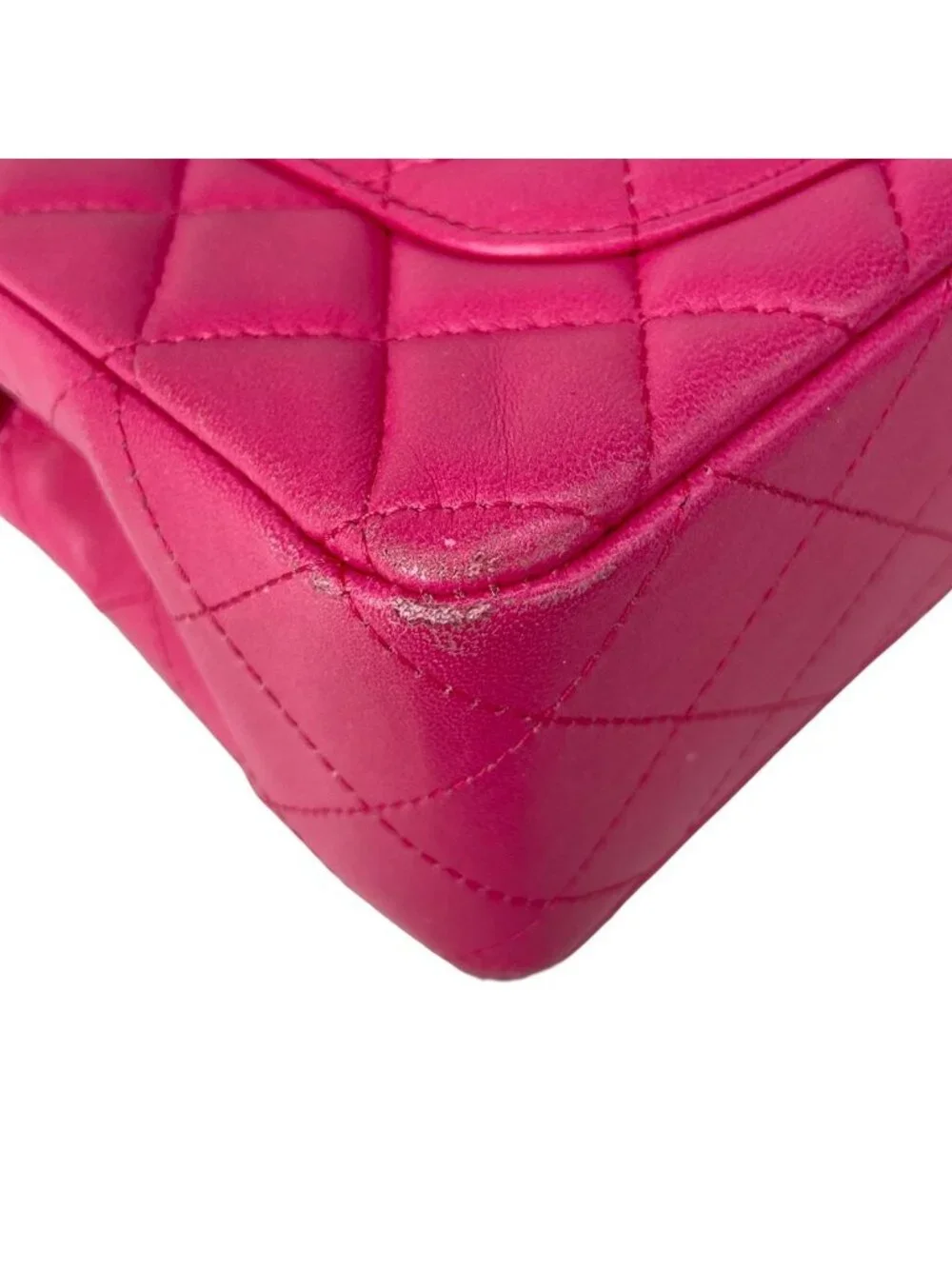 Chanel Shoulder Bag Mini Quilted Pink Chain Gold Lambskin